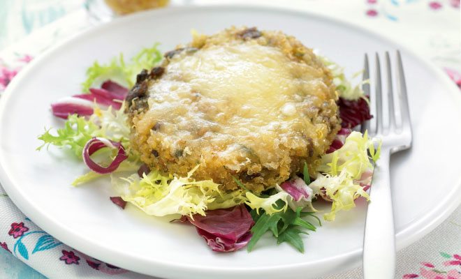 Hambúrguer de quinoa, cogumelo e queijo é opção na quaresma