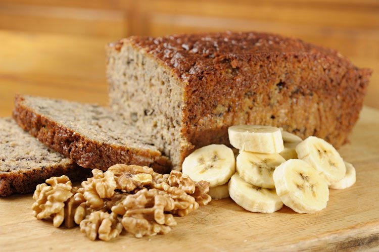 pão de banana sem gluten