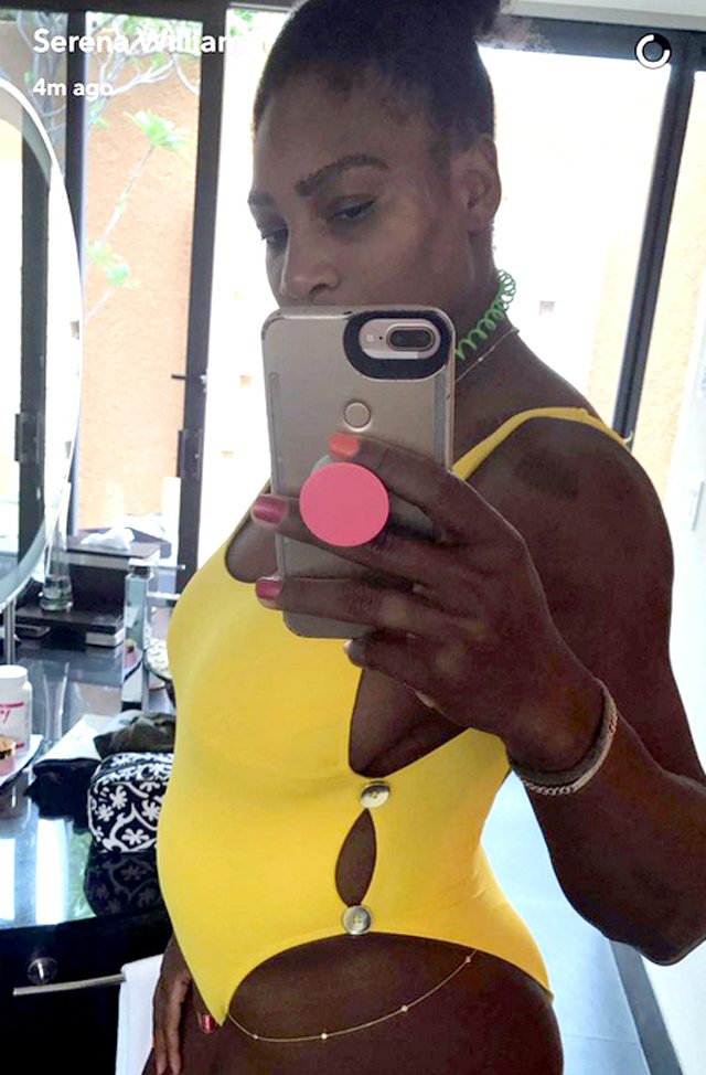 Serena Williams grávida: anúncio no Snapchat