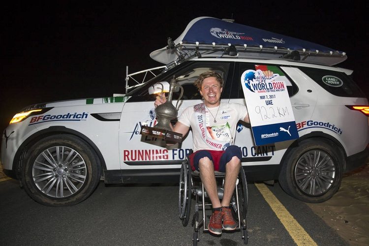 aron anderson, vencedor da Wings For Life World Run 2017